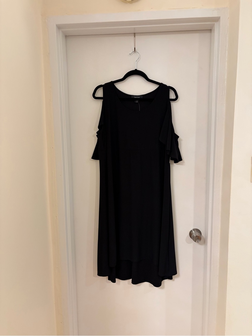 Karen Kane Black Cold-Shoulder Women's Dress Size 0X, NWT